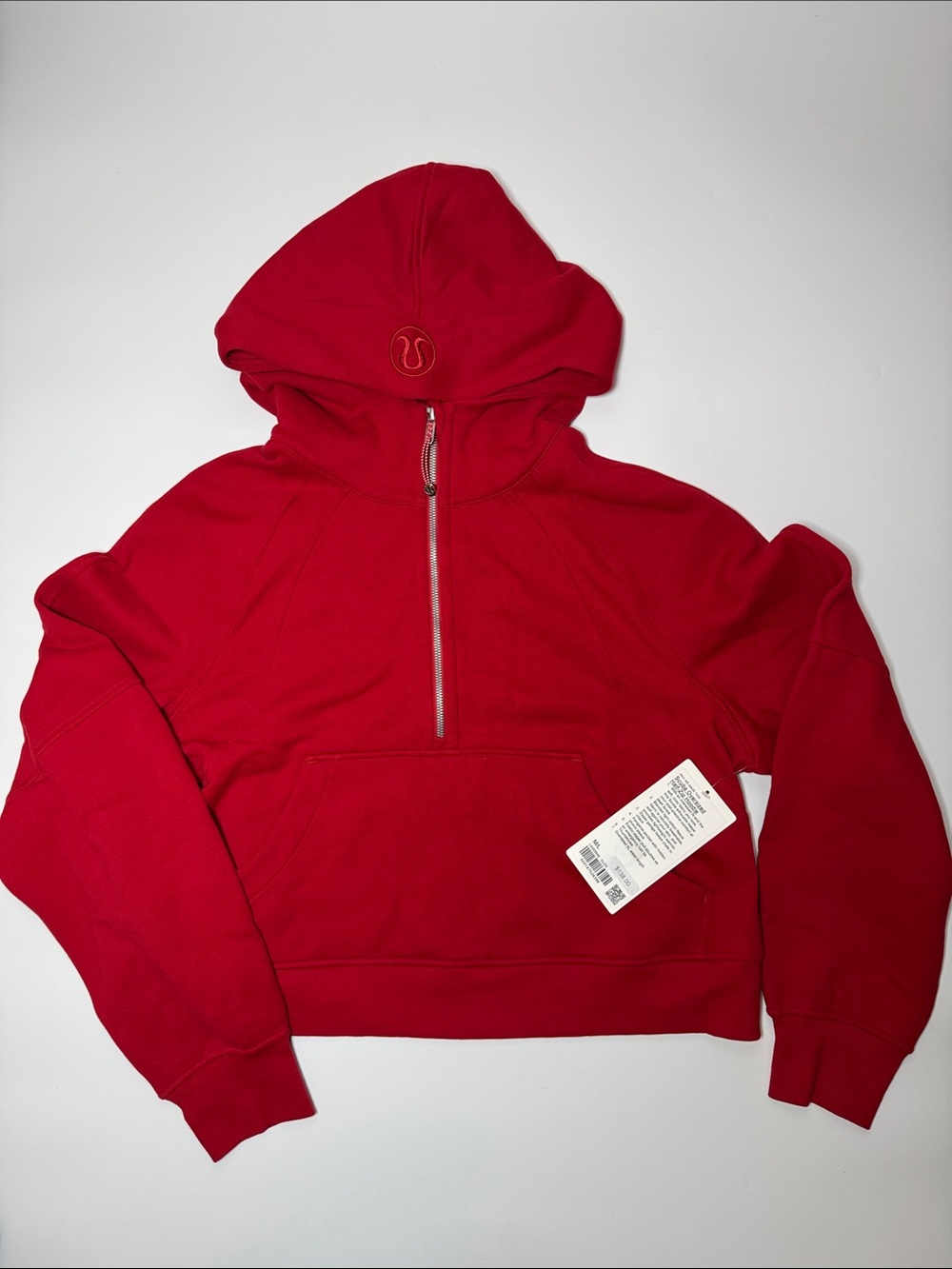 lululemon athletica Red Scuba Oversized Half-Zip Hoodie